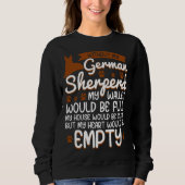 German Shepherd   love dog quote Trui (Voorkant)
