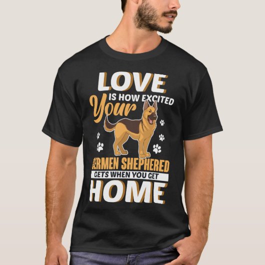 German Shepherd Love German Shepard Shepherd Dog K T-shirt (Voorkant)