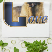 German Shepherd LOVE Gifts Theedoek (Gevouwen)