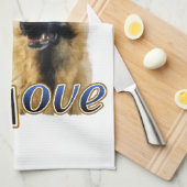 German Shepherd LOVE Gifts Theedoek (Quarter Fold)