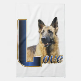 German Shepherd LOVE Gifts Theedoek