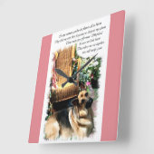 German Shepherd Love Gifts Vierkante Klok (Hoek)