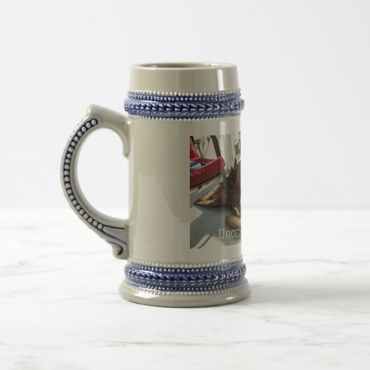 German Shepherd Love Grey/Blue 18 oz Stein Bierpul (Links)