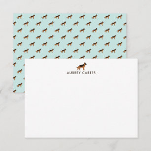 German Shepherd Lover Gepersonaliseerd Dank u Notitiekaartje