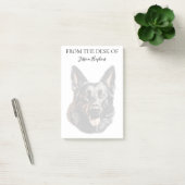 German Shepherd Lover Monogrammed Dog Post-it® Notes (Kantoor)