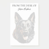 German Shepherd Lover Monogrammed Dog Post-it® Notes (Voorkant)