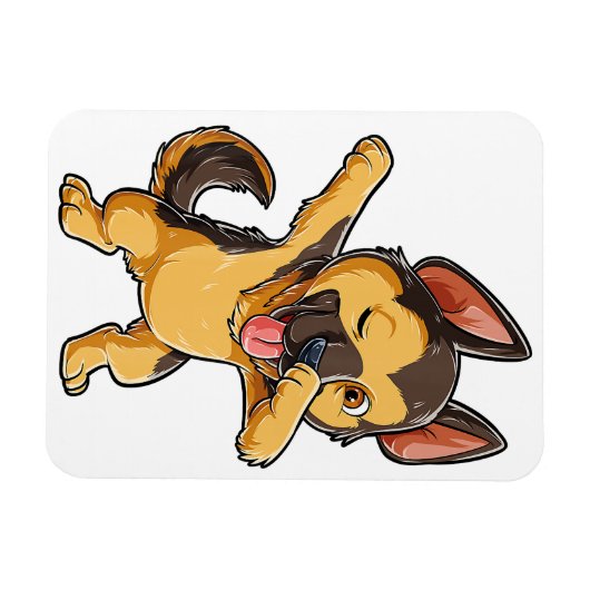 German Shepherd Lover Refkoelkast Magnet Magneet (Horizontaal)