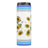 German Shepherd Lover Sunflower Trainer Floral Thermosbeker (Achterkant)