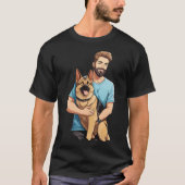 German Shepherd Lover T shirt (Voorkant)