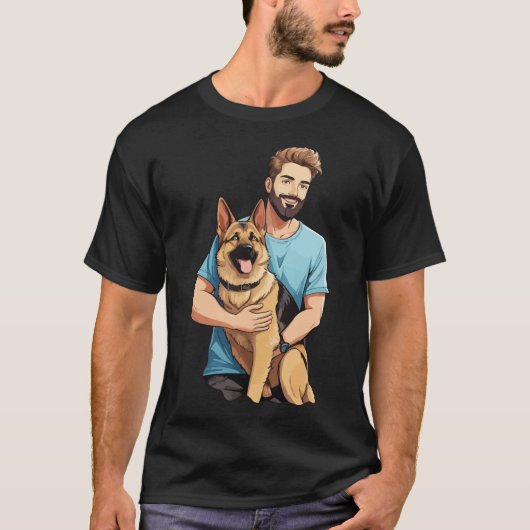 German Shepherd Lover T shirt (Voorkant)