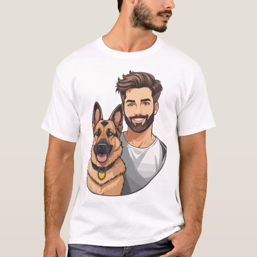 German Shepherd Lover T shirt (Voorkant)