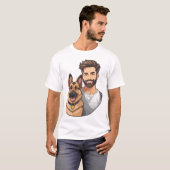 German Shepherd Lover T shirt (Voorkant volledig)