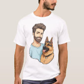 German Shepherd Lover T shirt (Voorkant)