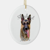 German Shepherd Ma 2 Keramisch Ornament (Rechts)