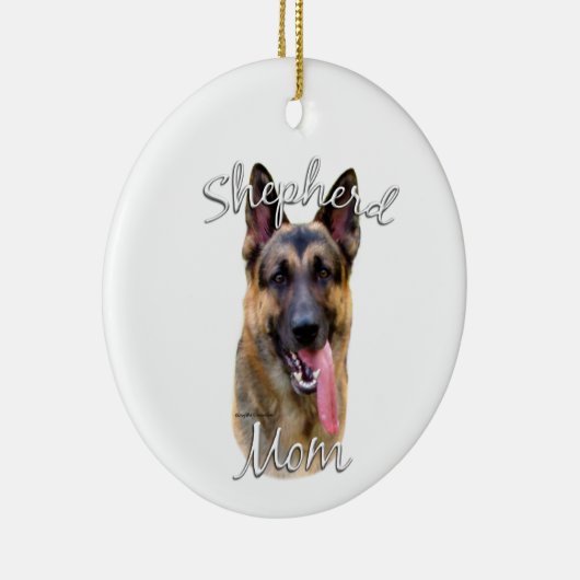 German Shepherd Ma 2 Keramisch Ornament (Rechts)