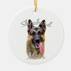German Shepherd Ma 2 Keramisch Ornament