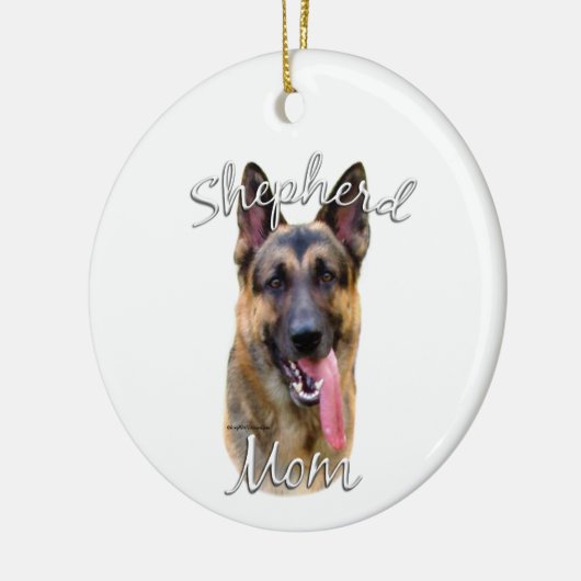German Shepherd Ma 2 Keramisch Ornament (Links)