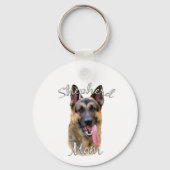 German Shepherd Ma 2 Sleutelhanger (Achterkant)