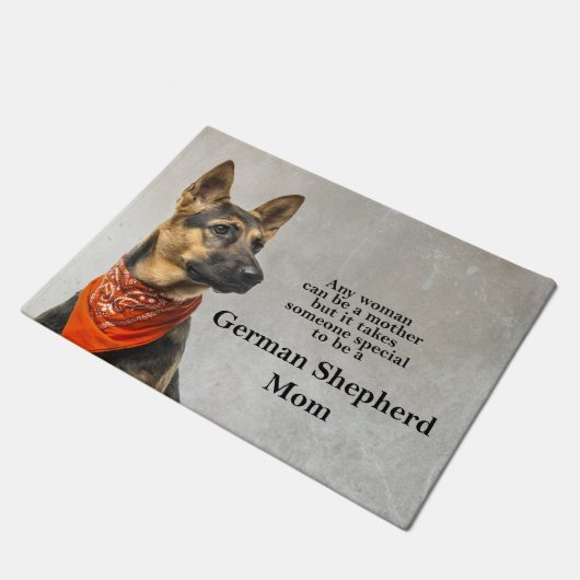 German Shepherd Ma Doormat Deurmat (Schuin)