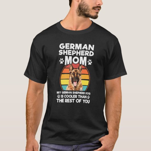 German Shepherd Ma German Shepherd Dog Pet Ow T-shirt (Voorkant)