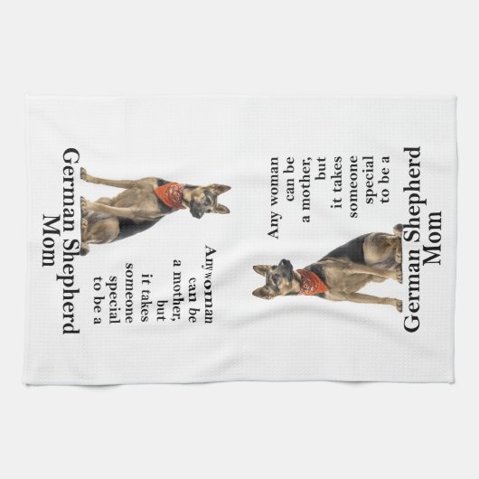 German Shepherd Ma Kitchen Towel Theedoek (Horizontaal)