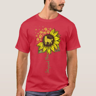 German Shepherd Ma Sunflower Shepherd Gifts Dog M T-shirt
