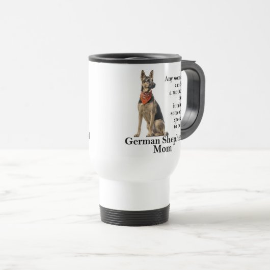 German Shepherd Ma Travel Mug Reisbeker (Voorkant rechts)