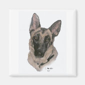 German Shepherd Magneet (Voorkant)