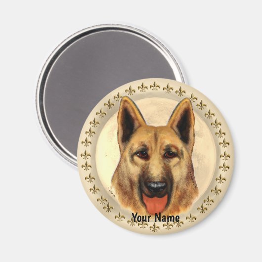 German Shepherd Magneet (Voorkant / Achterkant)