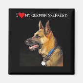 German Shepherd Magnet (Voorkant)