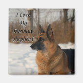 German Shepherd Magnet (Voorkant)