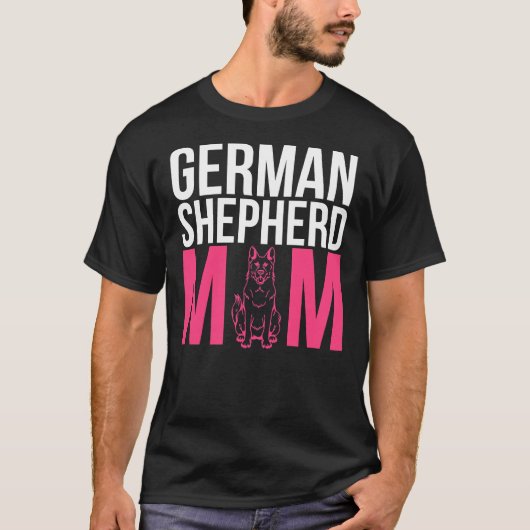 German Shepherd Mam 1021 T-shirt (Voorkant)