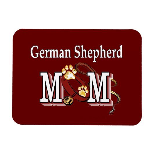 German Shepherd Mam Gifts Magneet (Horizontaal)