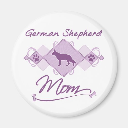 German Shepherd Mam Magneet (Voorkant)