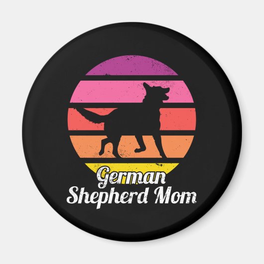 German Shepherd Mam Magneet (Voorkant)