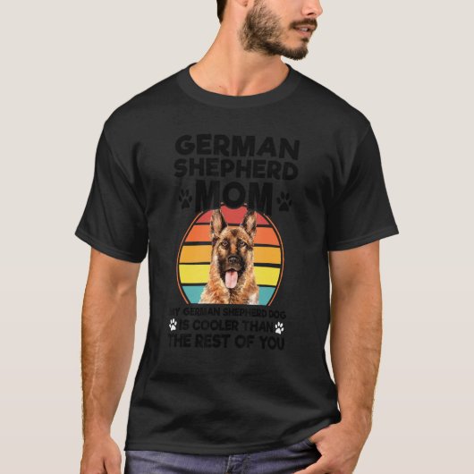 German Shepherd Mam My German Shepherd Dog Pet T-shirt (Voorkant)
