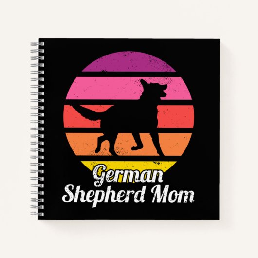 German Shepherd Mam Notitieboek (Voorkant)