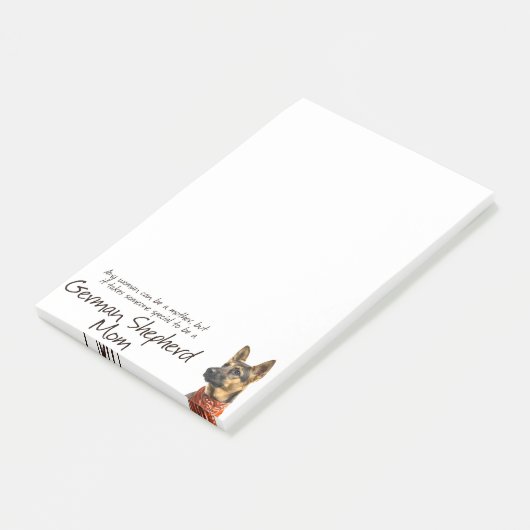 German Shepherd Mam Post-It Notes (Schuin)