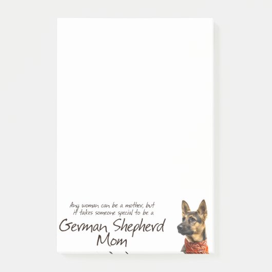German Shepherd Mam Post-It Notes (Voorkant)