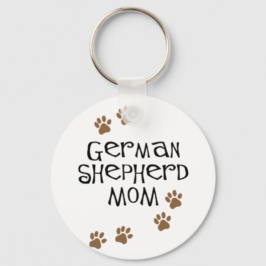 German Shepherd Mam Sleutelhanger (Voorkant)