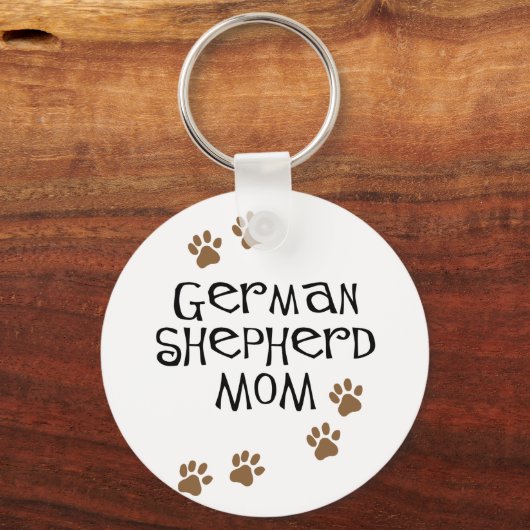 German Shepherd Mam Sleutelhanger (Voorkant)