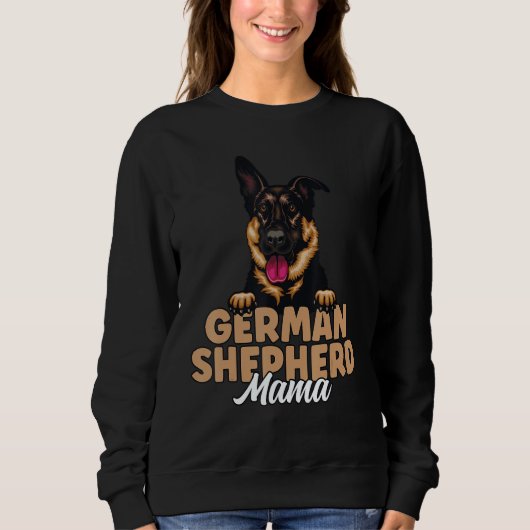German Shepherd Mama Black and Tan German Shepherd Trui (Voorkant)