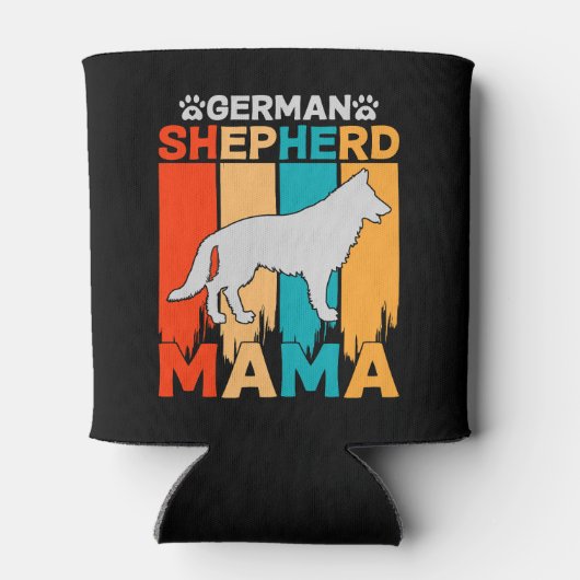 German Shepherd MAMA, Blue Brown Blikjeskoeler (Achterkant)