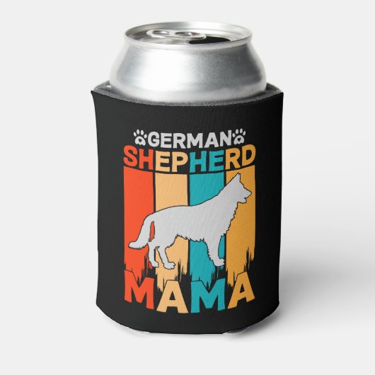 German Shepherd MAMA, Blue Brown Blikjeskoeler (Blikje Achterkant)