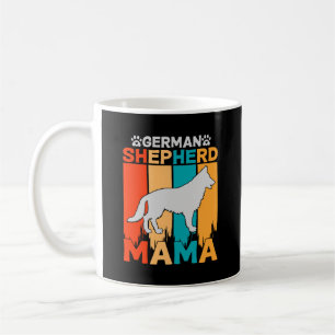 German Shepherd MAMA, Blue Brown Koffiemok