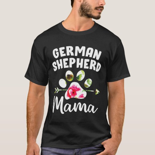 German Shepherd Mama German Shepherd Dog T-shirt (Voorkant)