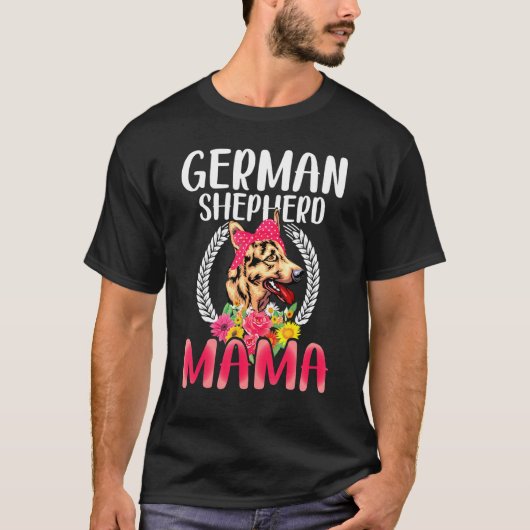 German Shepherd Mama German Shepherd Mam T-shirt (Voorkant)