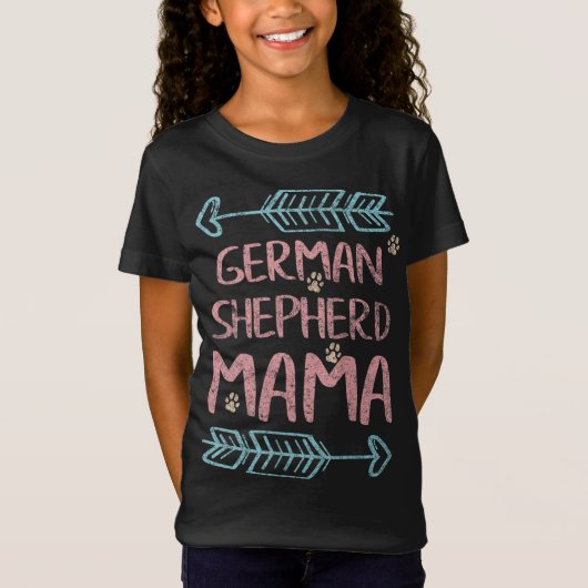 German Shepherd Mama Shepherd Lover Owner Dog Ma T-shirt (Voorkant)