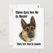 German Shepherd Master Briefkaart (Voorkant / Achterkant)