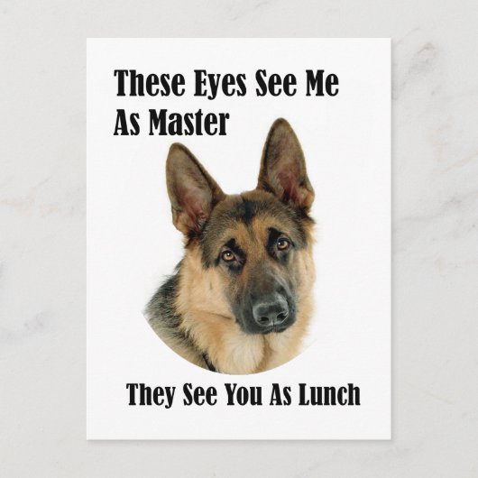 German Shepherd Master Briefkaart (Voorkant)